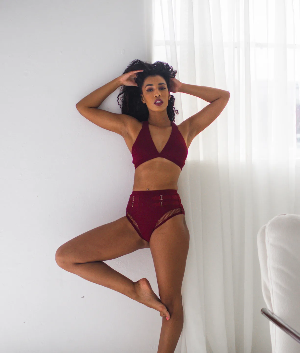 Isla Shorts - Matte Burgundy