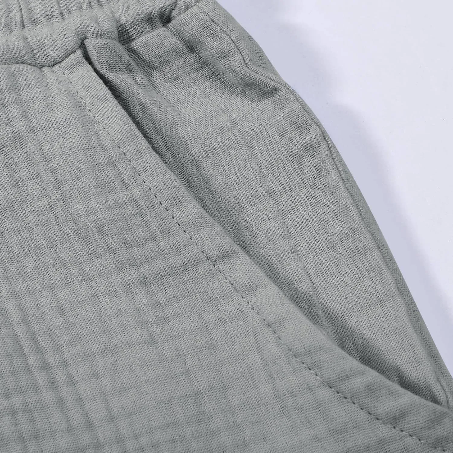 Linen Shorts for Women 2025 Summer Casual Shorts Comfy Elastic High Waisted Drawstring Beach Shorts Pajama Pants with Pockets