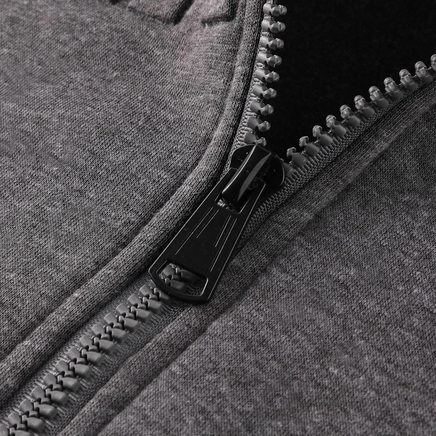 Men's Full Zip Fleece Hoodie Lightweight Athletic Performance Sweatshirt Jacket with Pocket