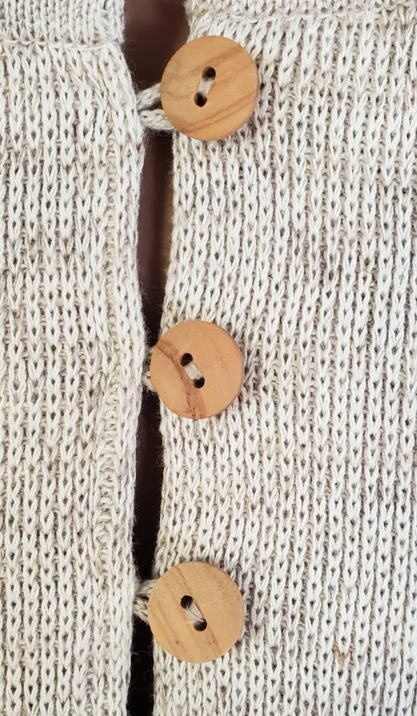 Natural Linen Knitted Cardigan