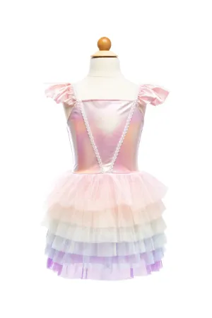 Rainbow Tutu Ruffle Dress, Size 5-6