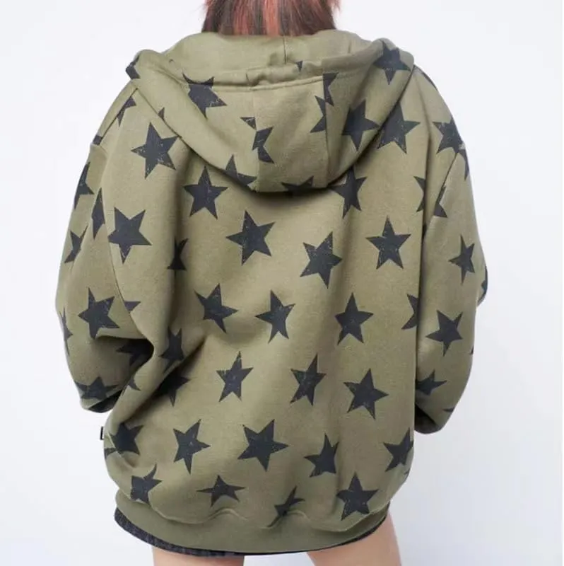 yamerbo Vintage Y2K Clothes Emo Zip Up Hoodie Long Sleeve Oversized Hooded Sweatshirt Harajuku Aesthetic Streetwear Jacket